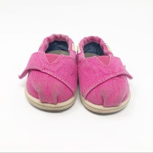 Toms Toddler Size 3T Girl Pink Shoes